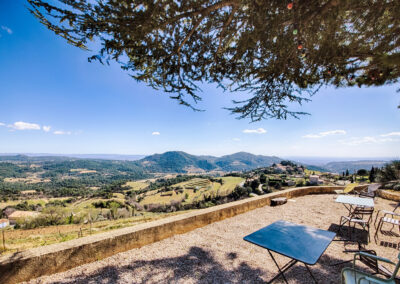 Domaine de la Ferme Saint-Martin - la terrasse