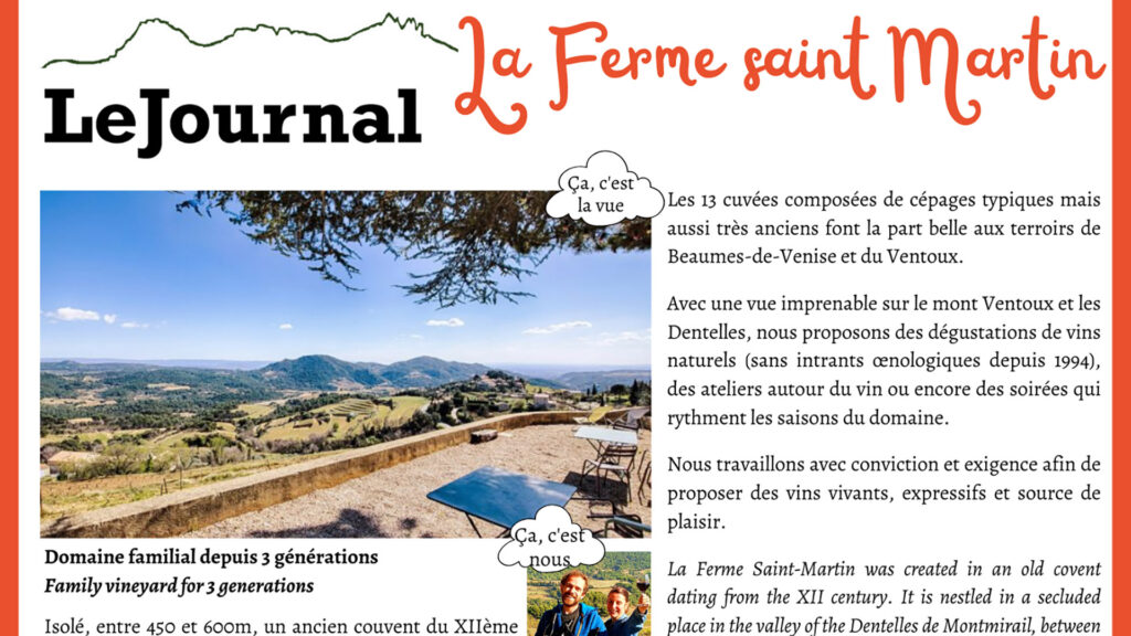 La gazette de la Ferme Saint-Martin été 2024