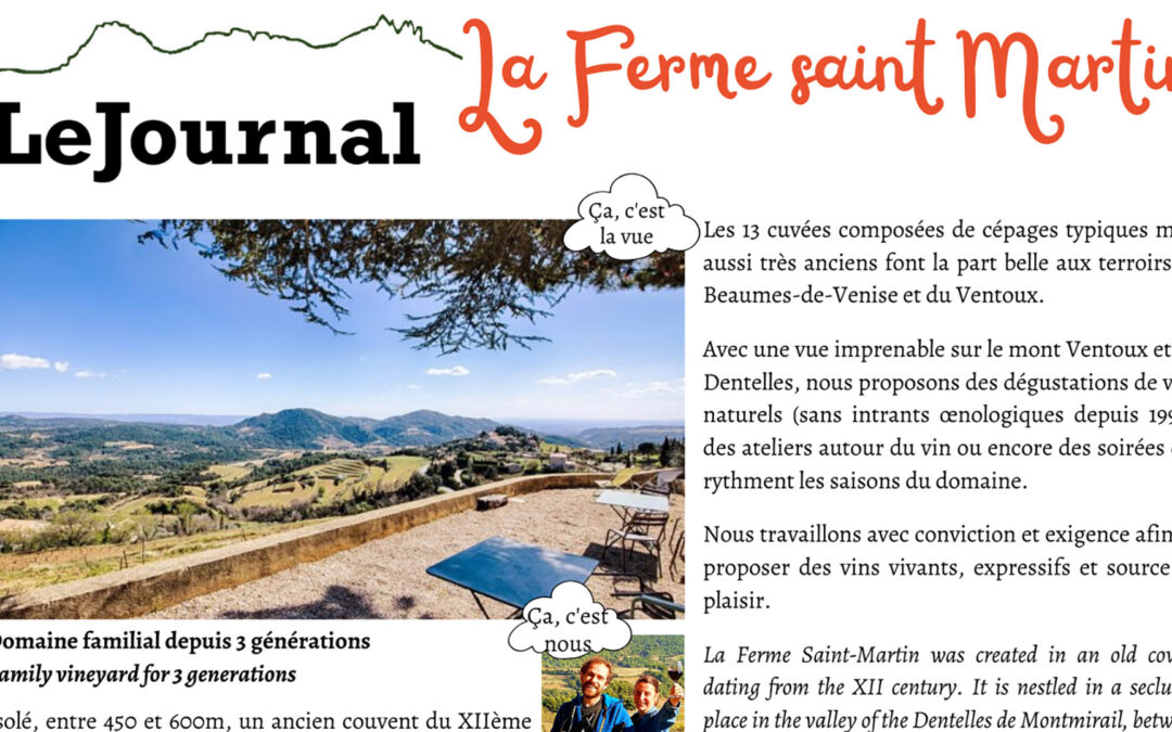 Le Journal de La Ferme Saint-Martin