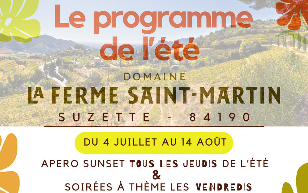 Le programme de l’été 2025