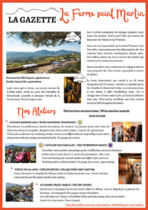 Domaine de la Ferme Saint-Martin - Gazette de l'été 2026