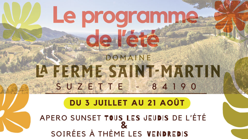 Domaine de la Ferme Saint-Marftin - programmation été 2026