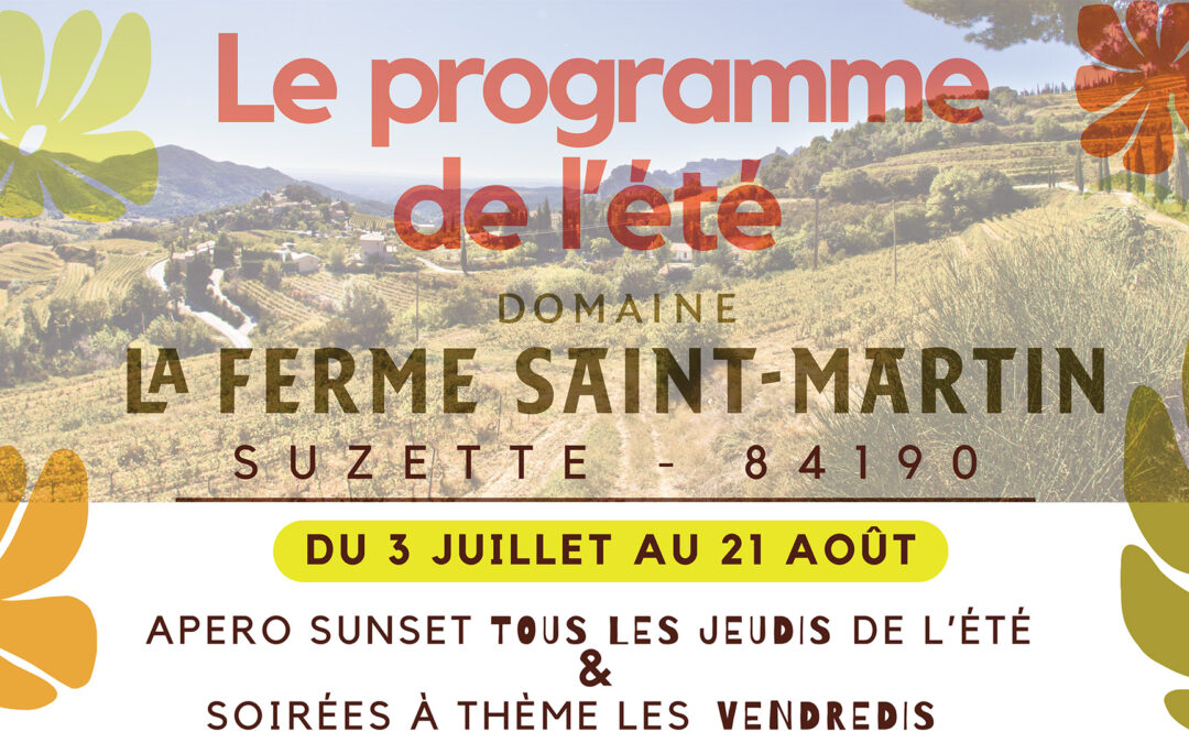 Le programme de l’été 2026
